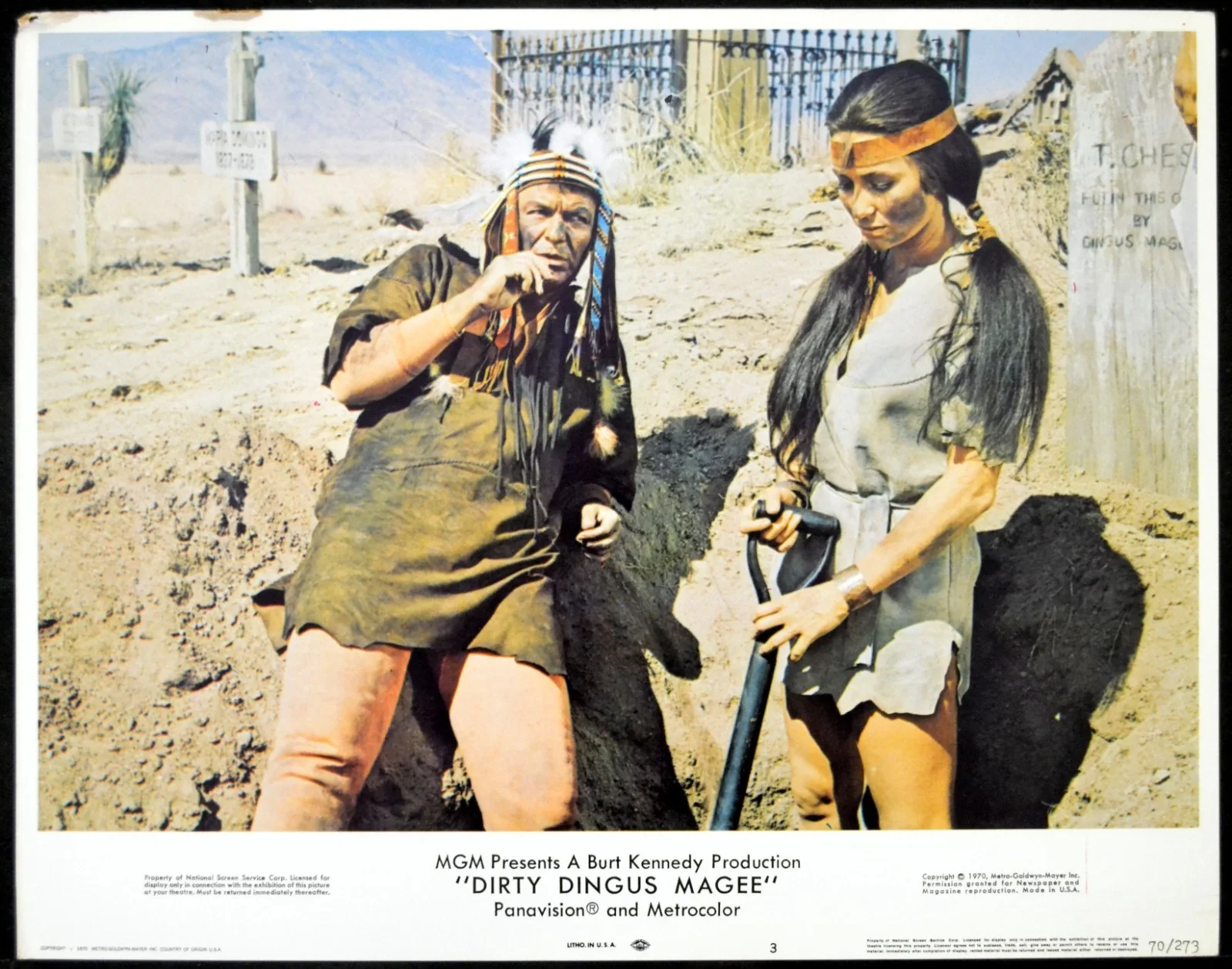 DIRTY DINGUS MAGEE 1970 Frank Sinatra, George Kennedy 7 LOBBY CARDS, image 4