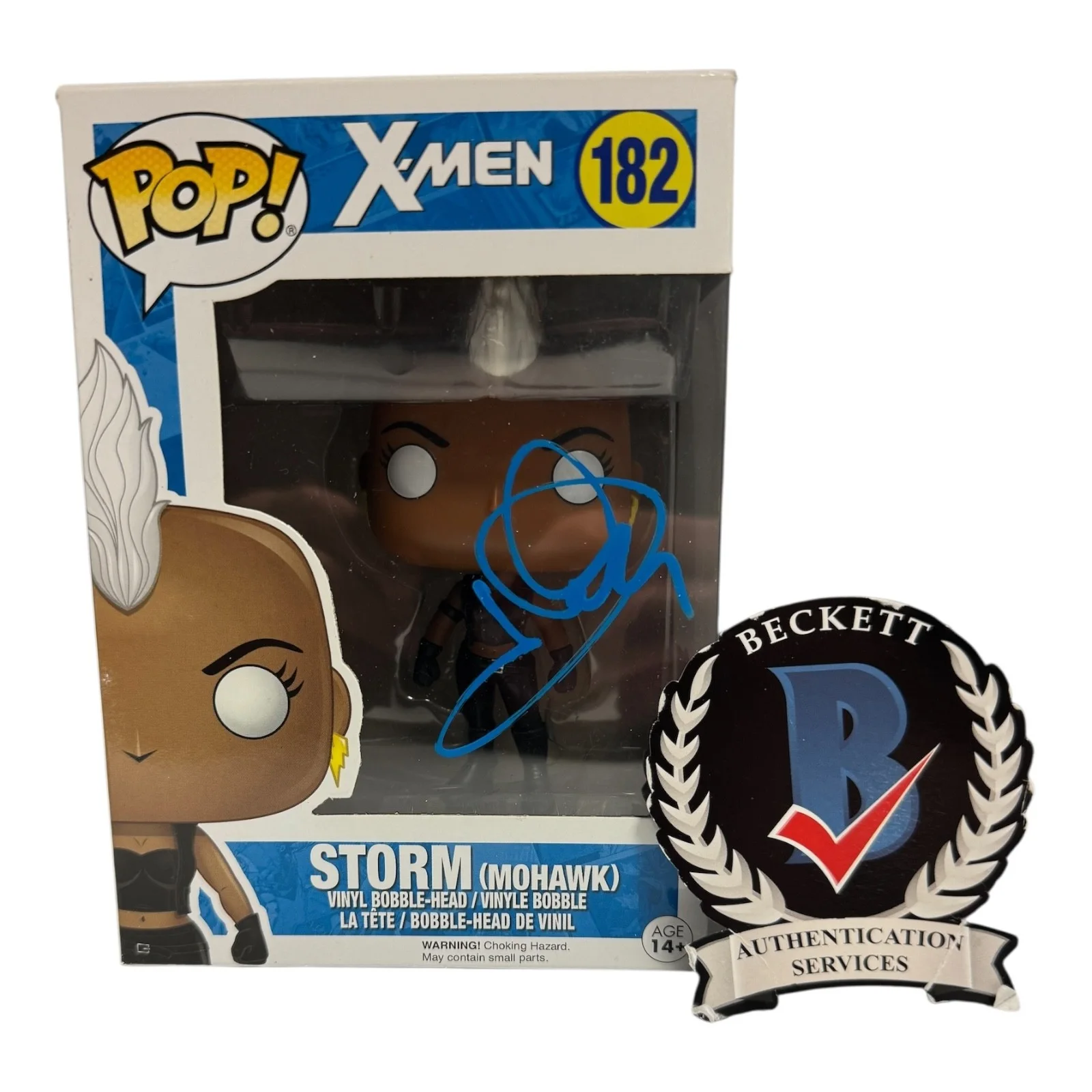 HALLE BERRY — HALLE BERRY SIGNED AUTOGRAPH FUNKO POP 182 X-MEN BECKETT BAS STORM MARVEL