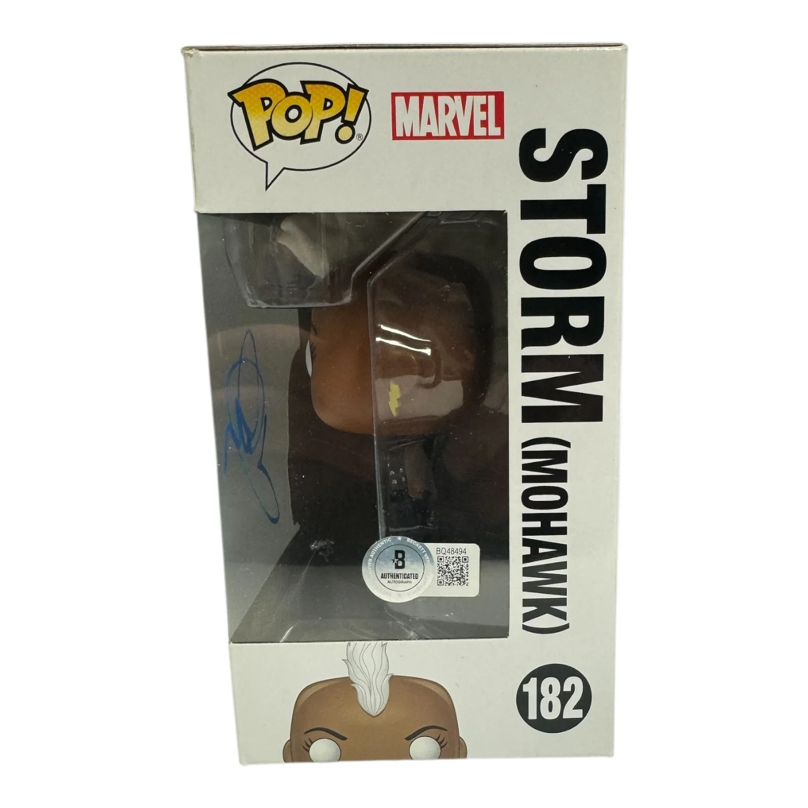 HALLE BERRY — HALLE BERRY SIGNED AUTOGRAPH FUNKO POP 182 X-MEN BECKETT BAS STORM MARVEL, изображение 2