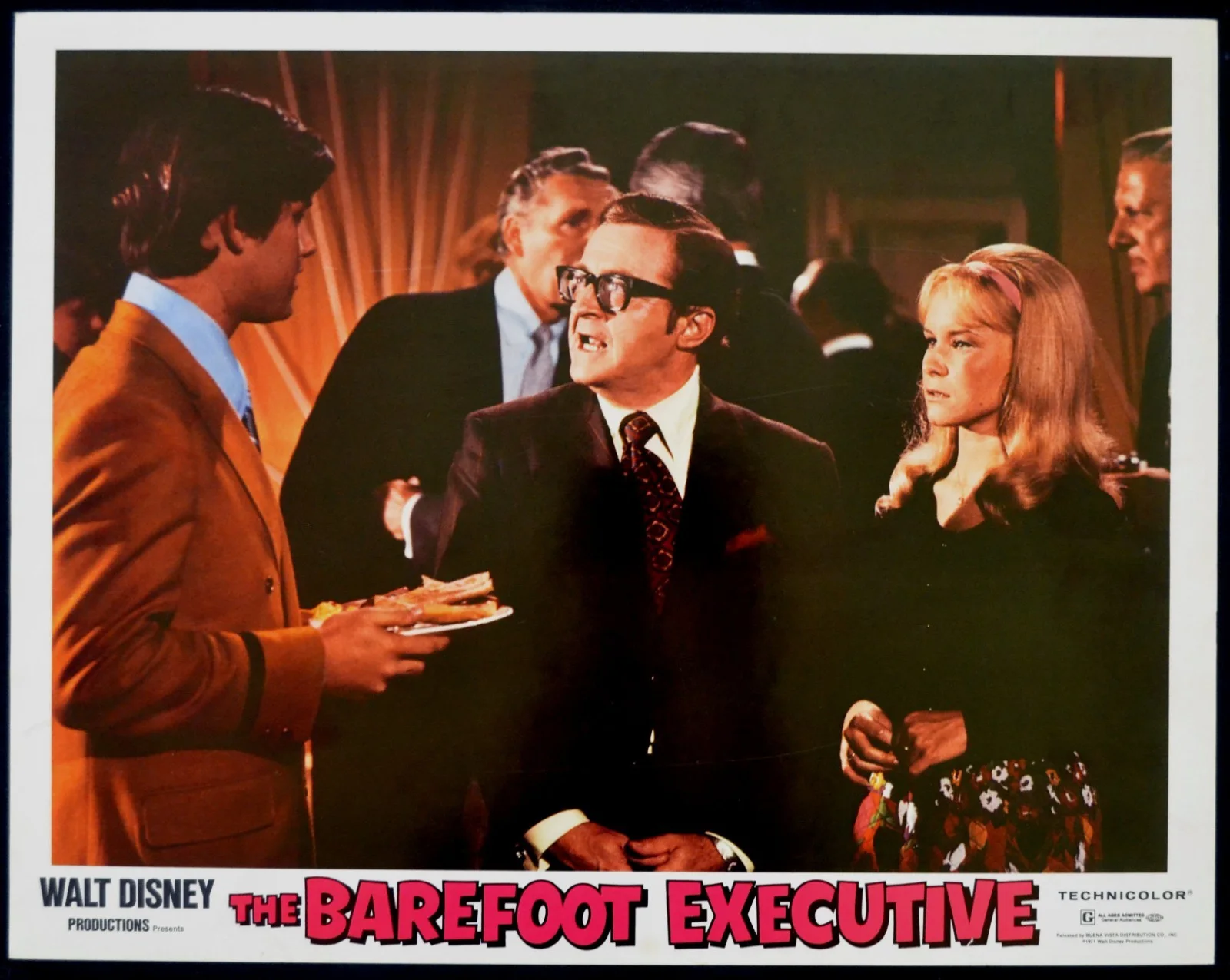 BAREFOOT EXECUTIVE Kurt Russell, Heather North LOBBY SET, image 2