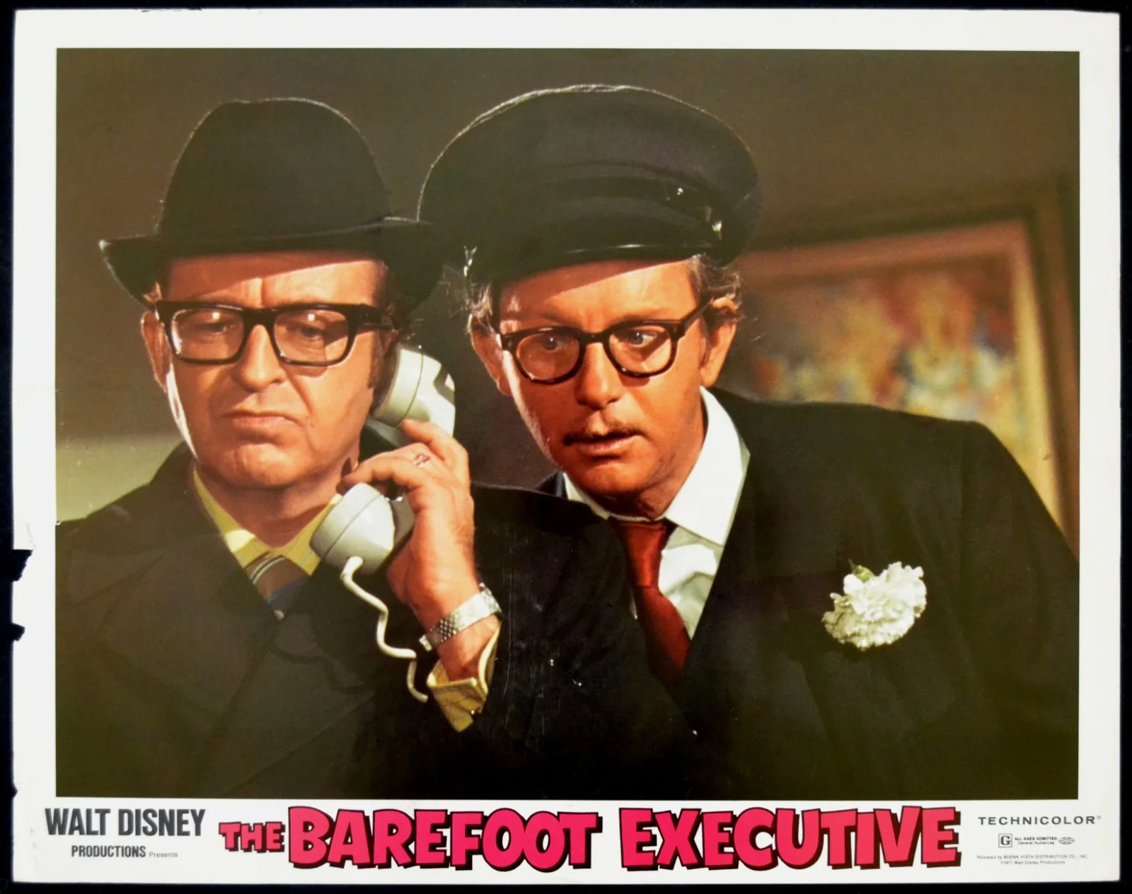 BAREFOOT EXECUTIVE Kurt Russell, Heather North LOBBY SET, image 3