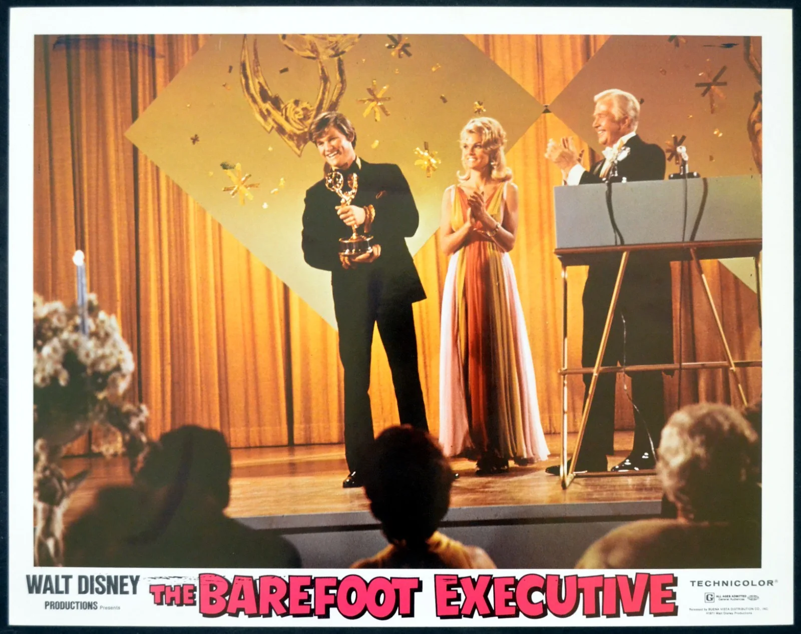 BAREFOOT EXECUTIVE Kurt Russell, Heather North LOBBY SET, image 5