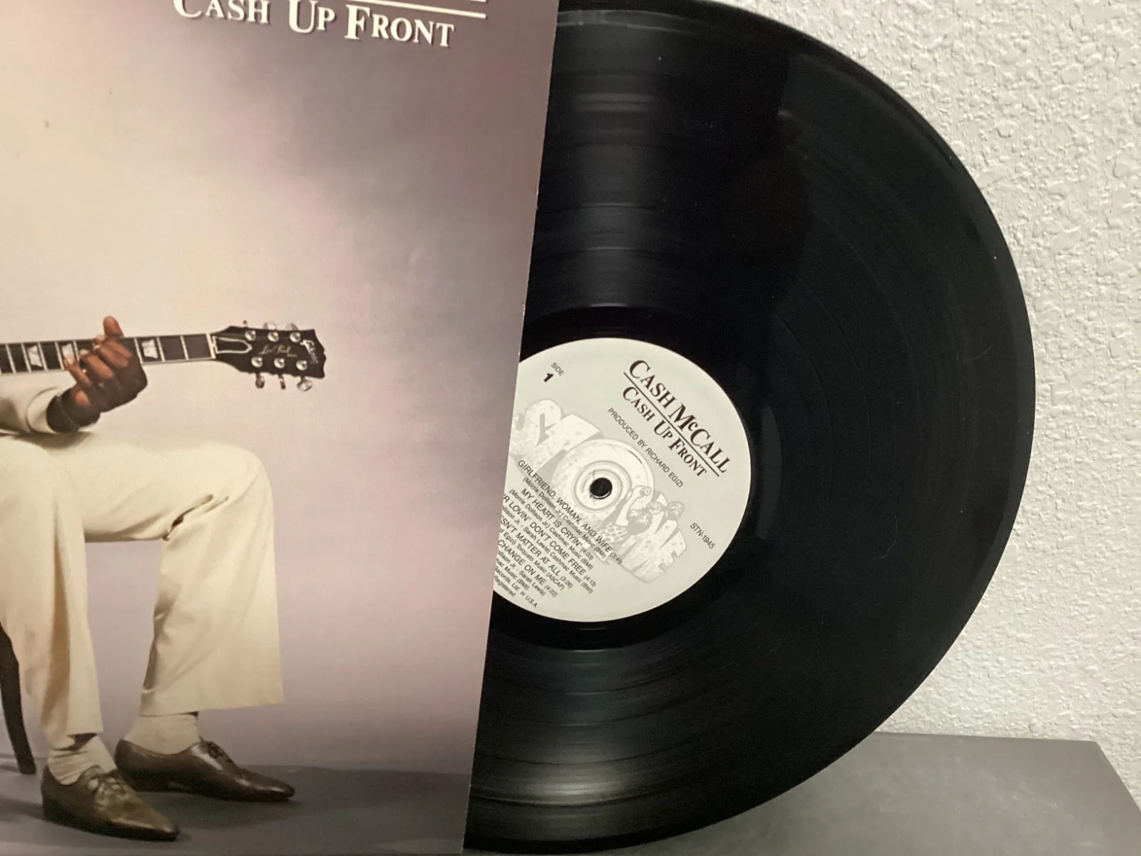 Autographed CASH McCALL CASH UP FRONT Signed Vinyl LP (1988) NM Stone Records, изображение 5