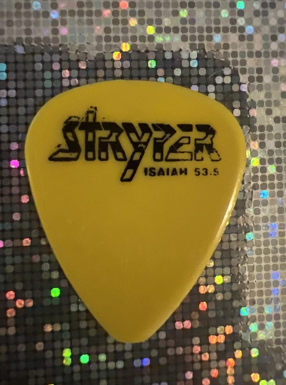Stryper Michael Sweet Vintage Guitar Pick 1980’s, изображение 2