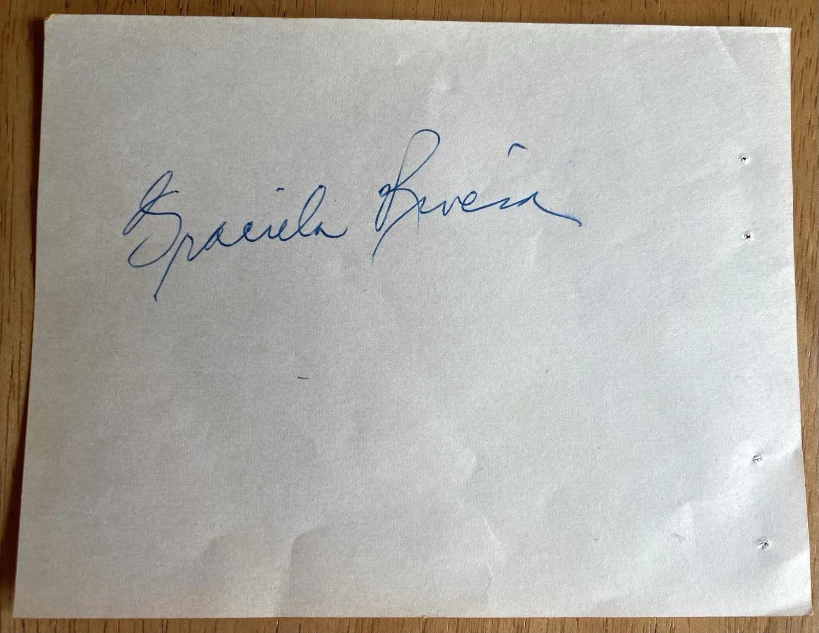 First Puerto Rican to sing Opera at The MET Graciela Rivera Autograph, изображение 2