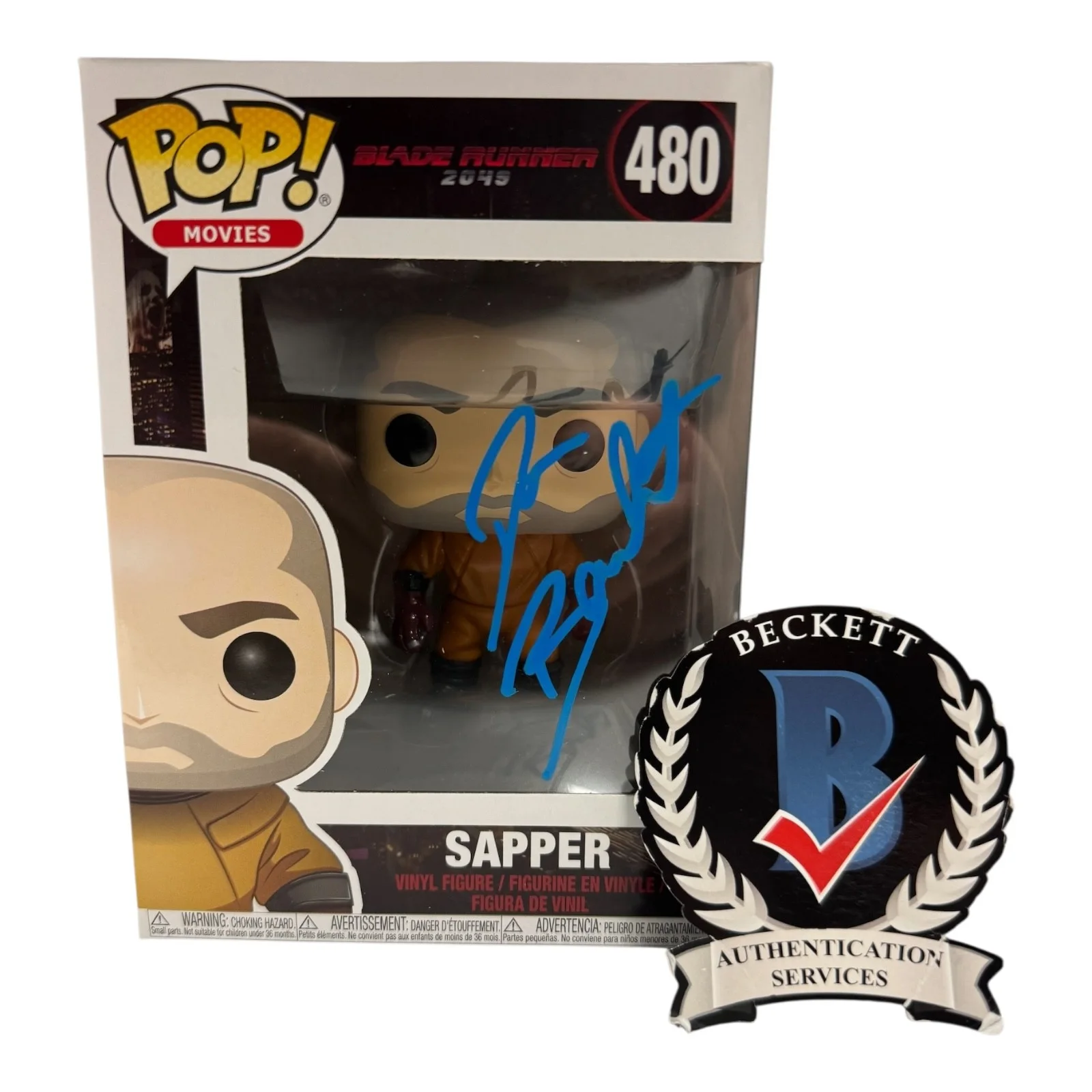 DAVE BAUTISTA — DAVE BAUTISTA SIGNED AUTOGRAPH BLADE RUNNER 2045 FUNKO POP 480 BECKETT