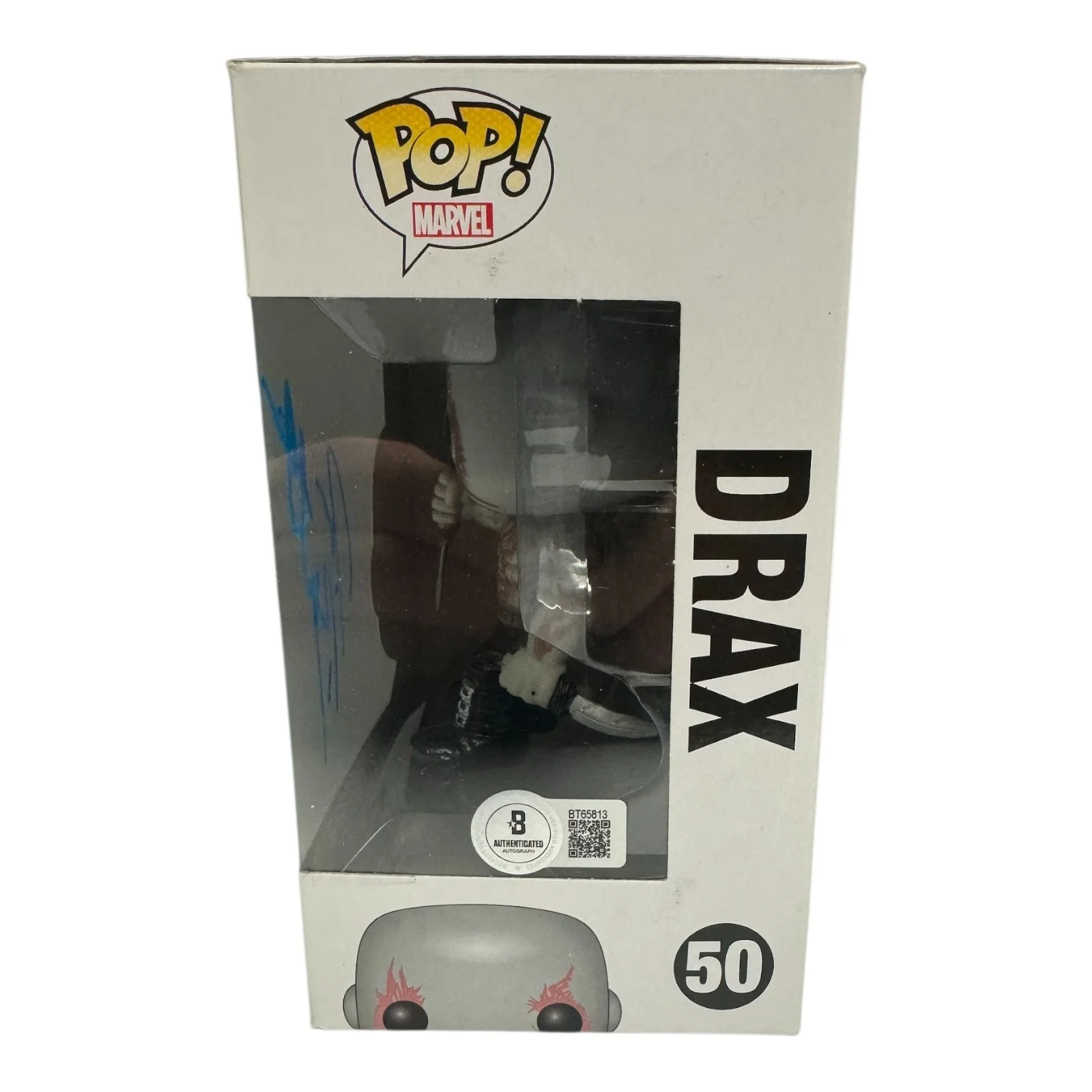 DAVE BAUTISTA — DAVE BAUTISTA SIGNED AUTOGRAPH GUARDIANS OF THE GALAXY FUNKO POP 50 BECKETT DRAX, изображение 2