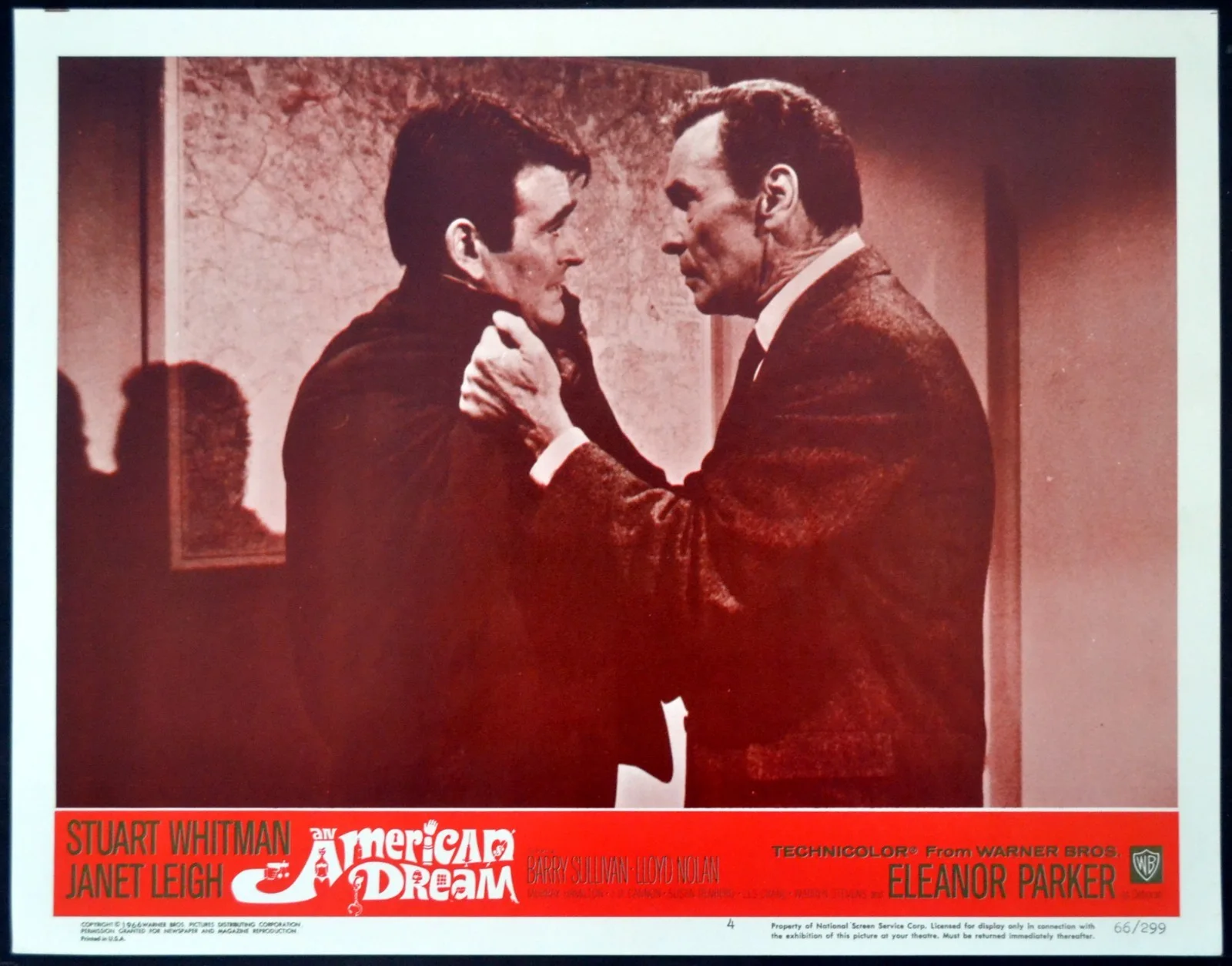 AN AMERICAN DREAM 1966 Stuart Whitman, Norman Mailer 4 LOBBY CARDS, изображение 2