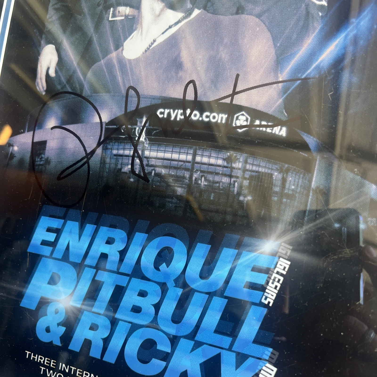 Ricky Martin Signed Autograph Póster THE TRILOGY TOUR 14 X 17 JSA Authenticity, изображение 2