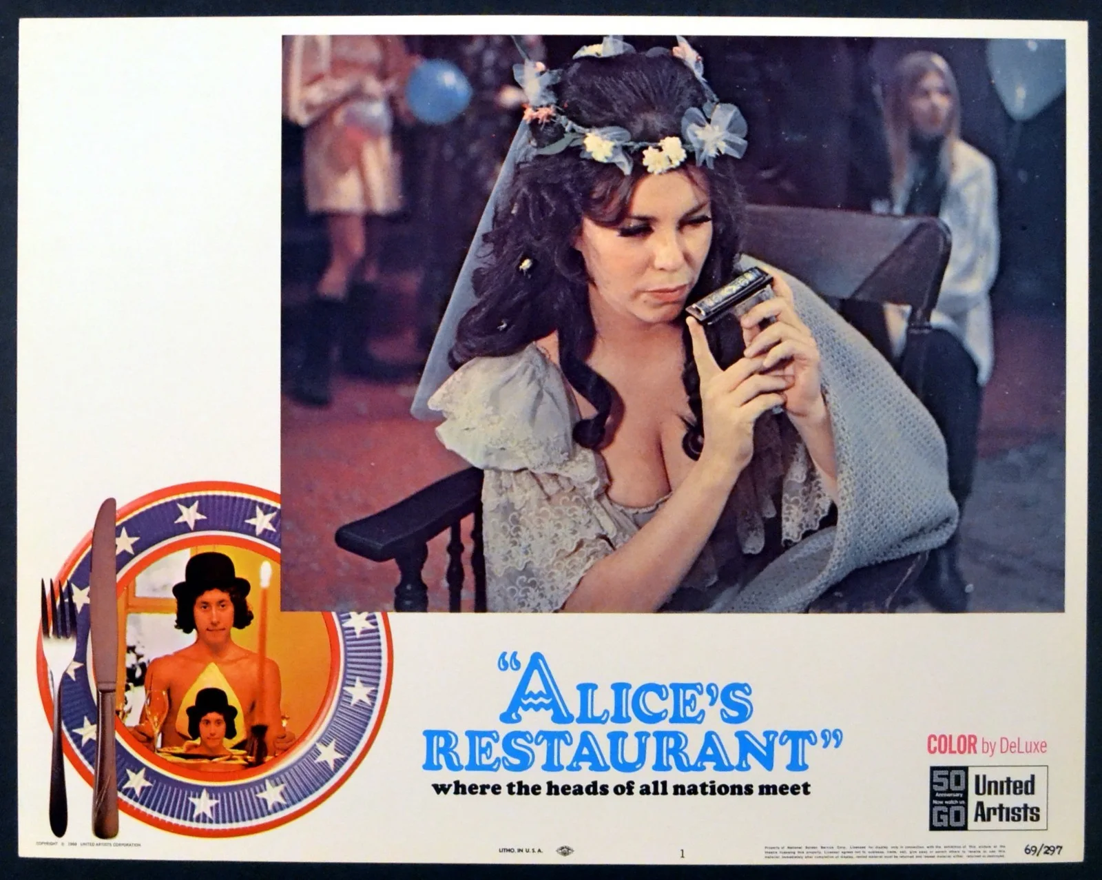 ALICE’S RESTAURANT 1969 Arlo Guthrie, Patricia Quinn, Tina Chen 4 LOBBY CARDS, изображение 3