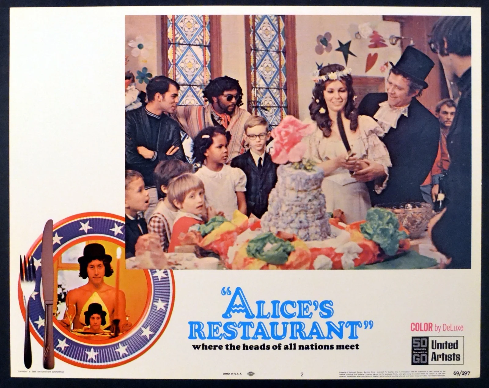 ALICE’S RESTAURANT 1969 Arlo Guthrie, Patricia Quinn, Tina Chen 4 LOBBY CARDS, изображение 4