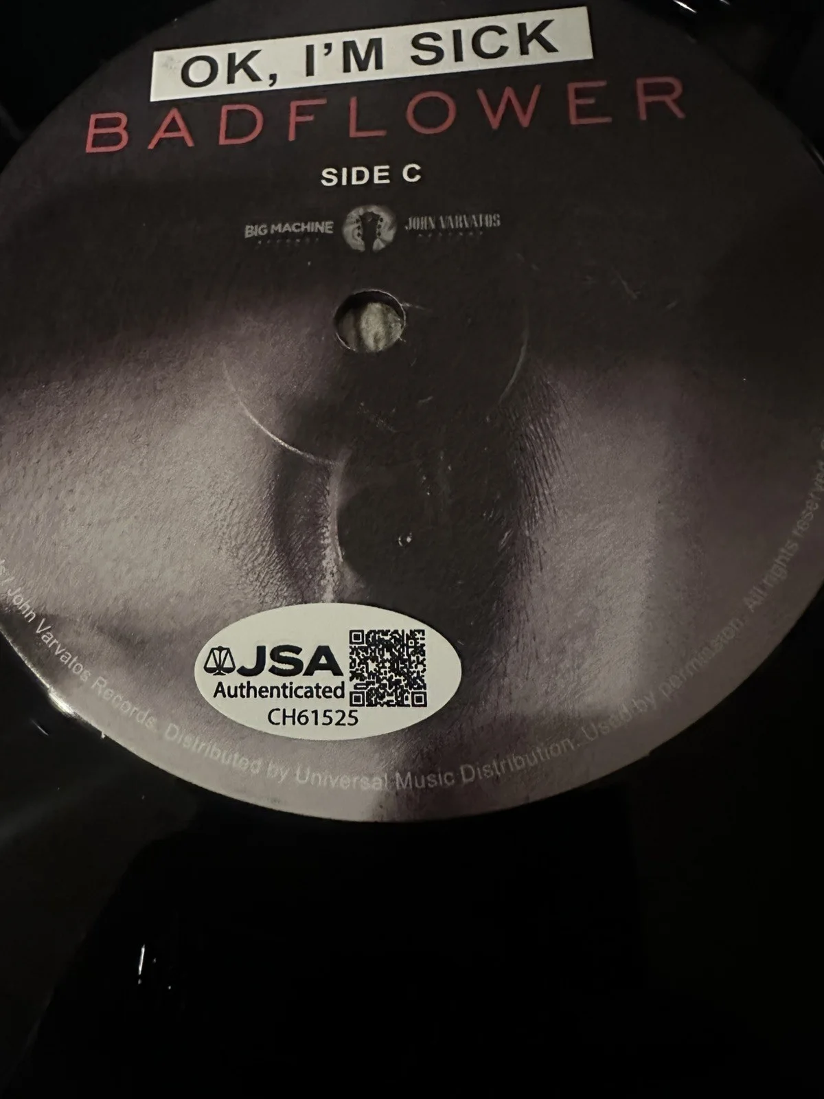 BADFLOWER SIGNED OK, I’M SICK VINYL RECORD JSA COA AUTOGRAPHED WHOLE BAND JOSH, изображение 4