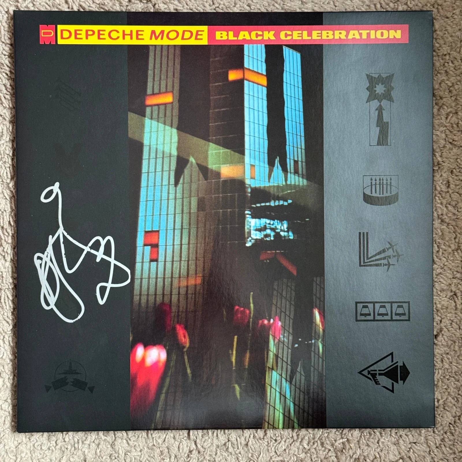 Depeche Mode Dave Gahan signed Vinyl Record Album JSA COA Rare Music Auto Z2559, изображение 2