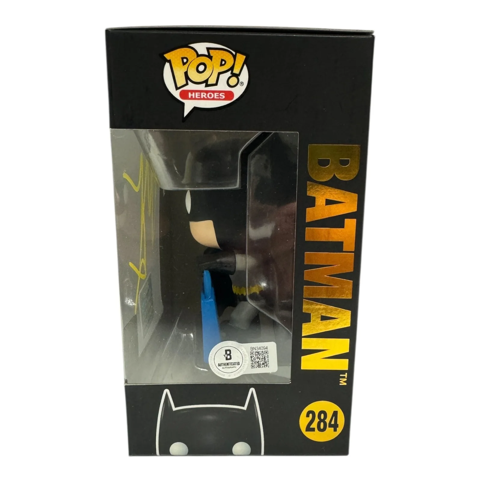 CHRISTIAN BALE — Christian Bale Signed Autograph Batman Funko Pop 284 Beckett Bas The Dark Knight, изображение 2