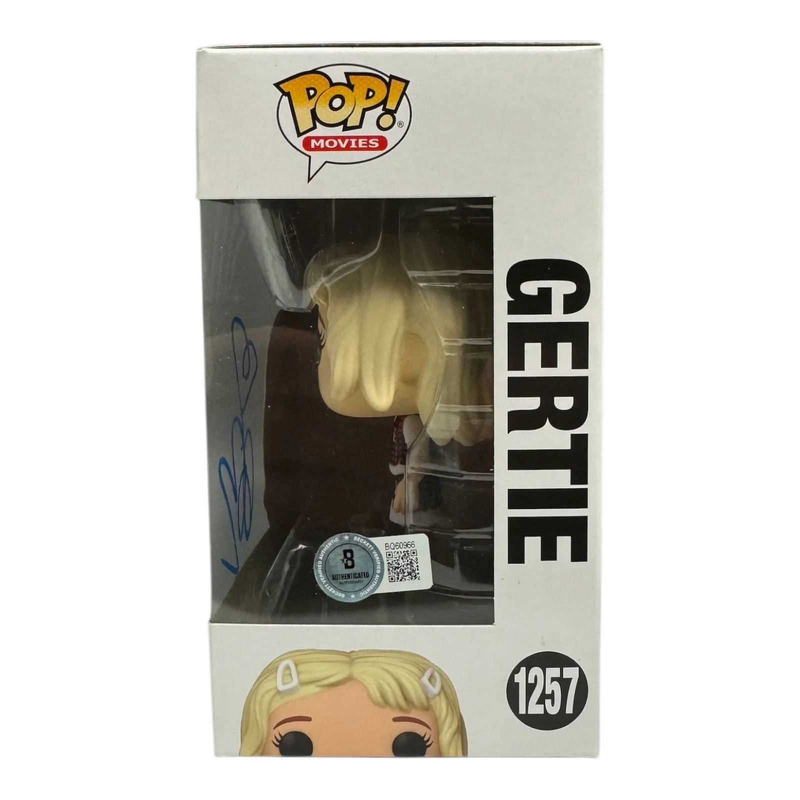 Drew Barrymore — Drew Barrymore Signed Autograph ET 1257 Funko Pop Beckett BAS Gertie, image 2
