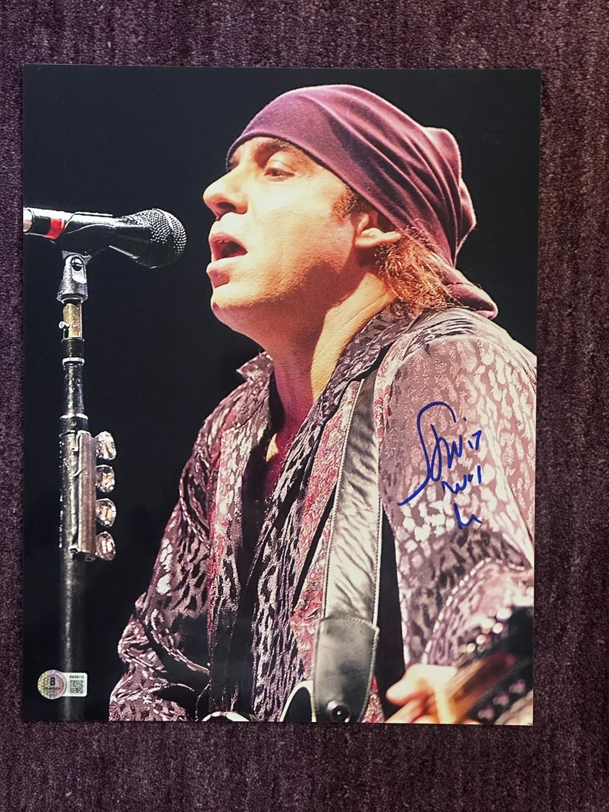 STEVEN VAN ZANDT — STEVEN VAN ZANDT Signed 11x14 PHOTO Beckett (BAS) Auth