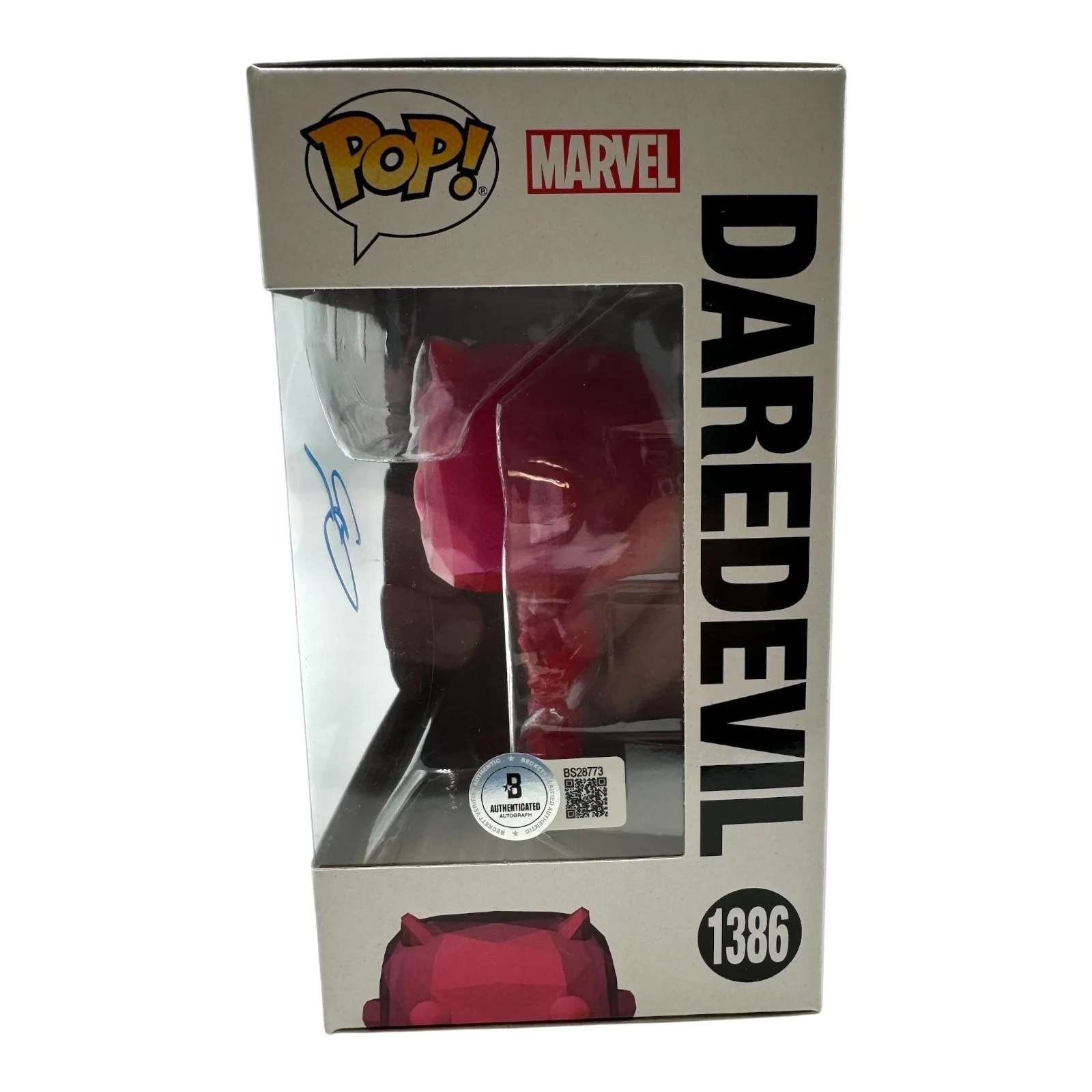BEN AFFLECK — BEN AFFLECK SIGNED AUTOGRAPH FUNKO POP 1386 DAREDEVIL BECKETT BAS MARVEL, image 2