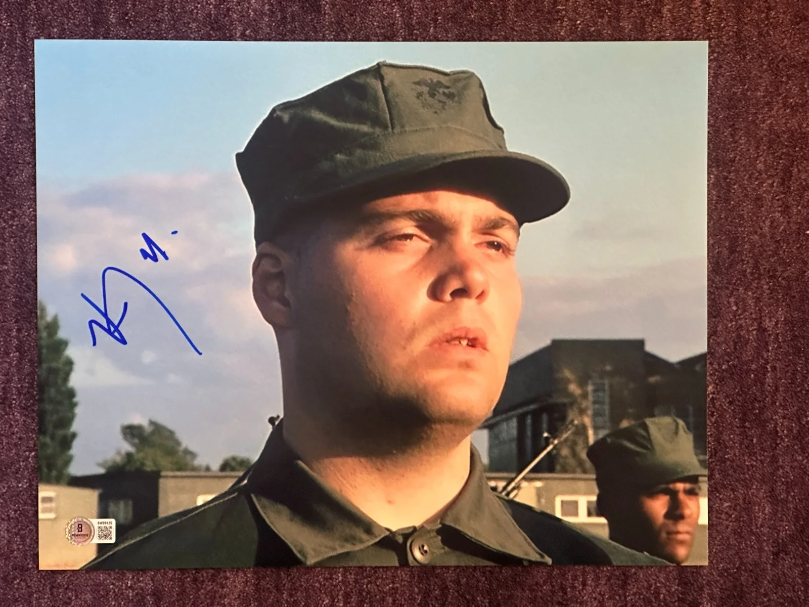VINCENT D'ONOFRIO — VINCENT D'ONOFRIO Signed FULL METAL JACKET 11x14 PHOTO Beckett (BAS) Auth