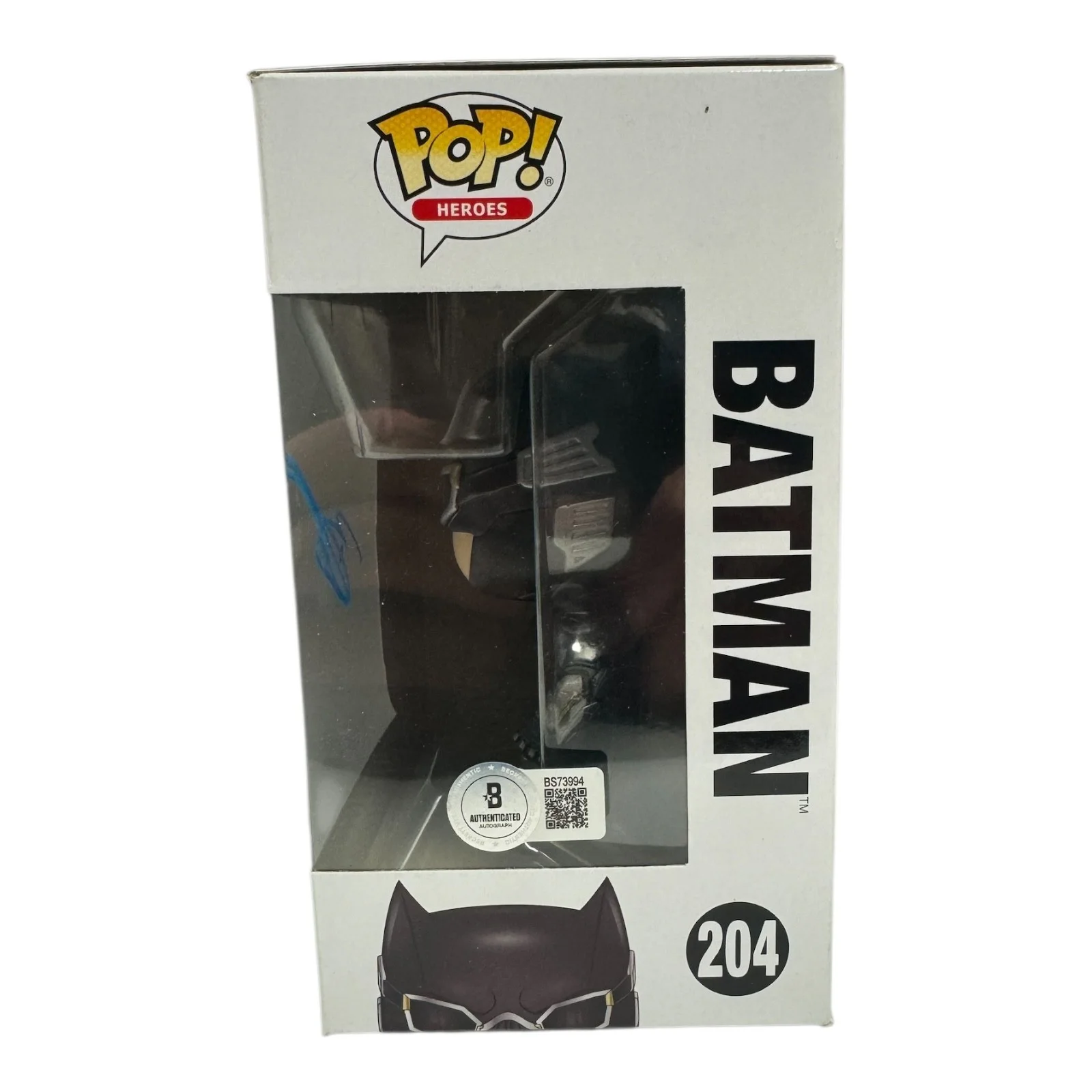 BEN AFFLECK — BEN AFFLECK SIGNED AUTOGRAPH FUNKO POP 204 JUSTICE LEAGUE BECKETT BAS BATMAN, image 2