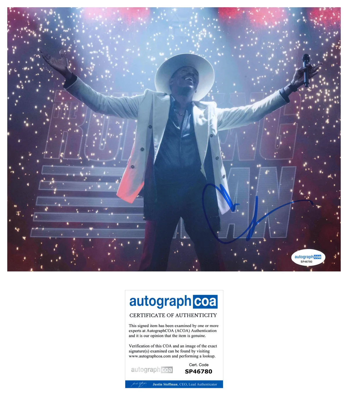 Colman Domingo Running Man Autographed Signed 8x10 Photo ACOA, image 2
