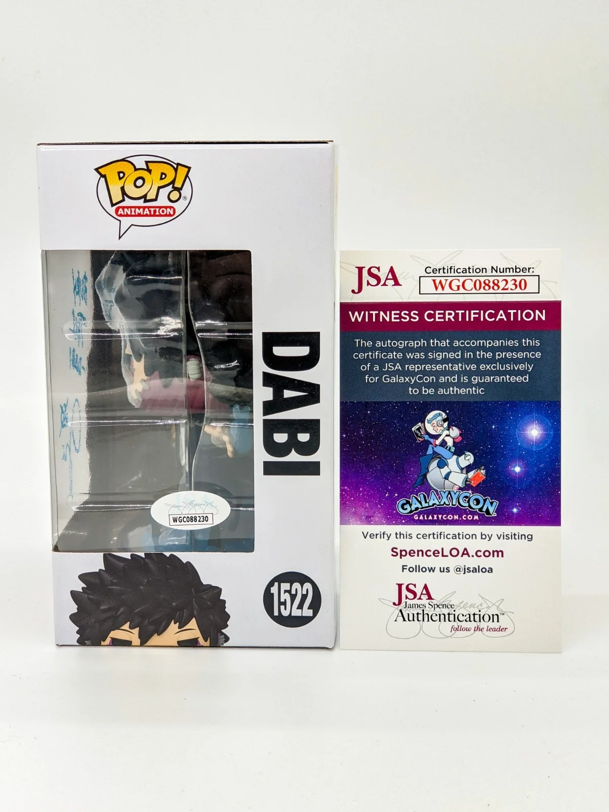 Jason Liebrecht — Jason Liebrecht My Hero Academia Dabi #1522 Signed Funko Pop JSA Autograph, изображение 3