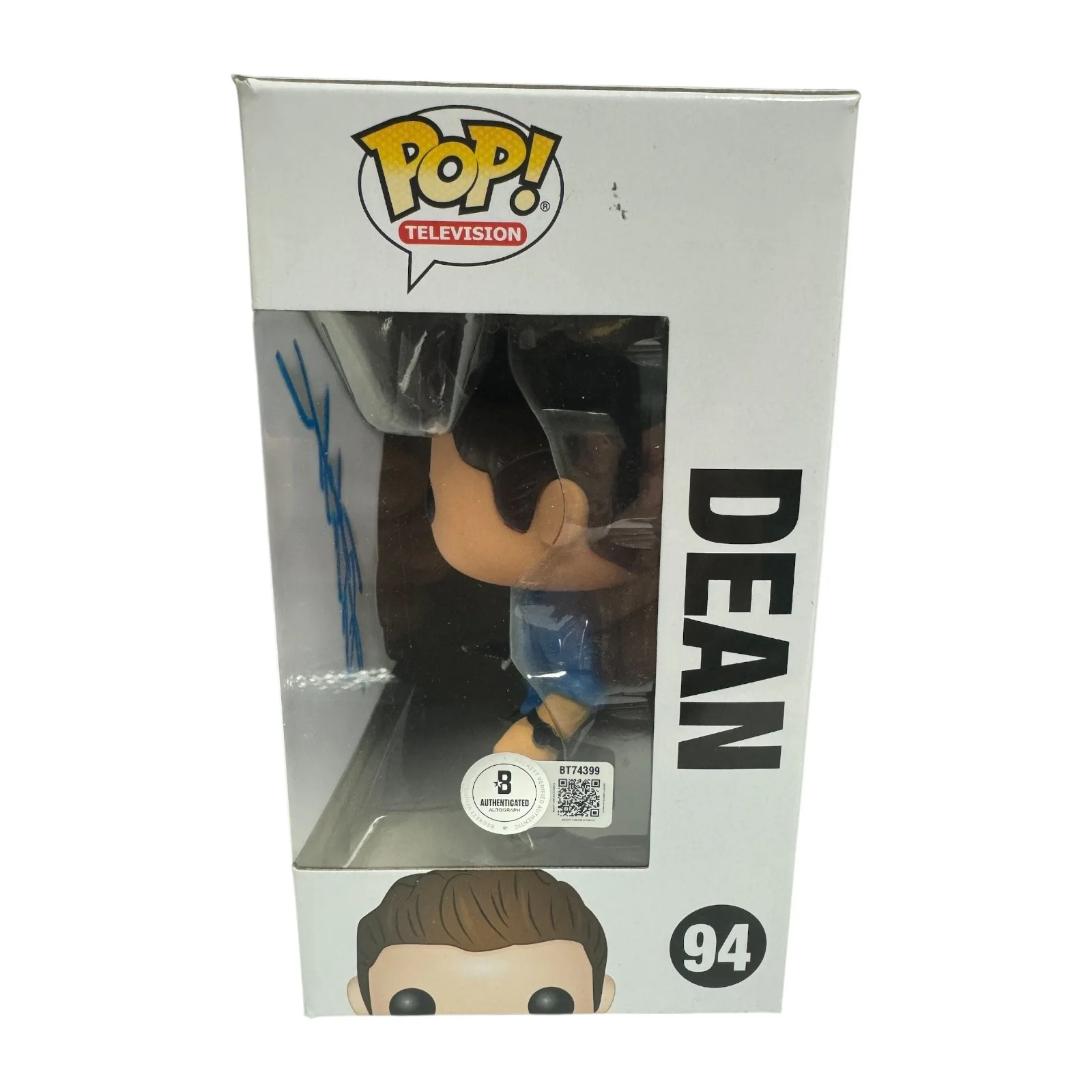 Jensen Ackles — Jensen Ackles Signed Autograph Supernatural Funko Pop 94 Beckett BAS Dean, изображение 2