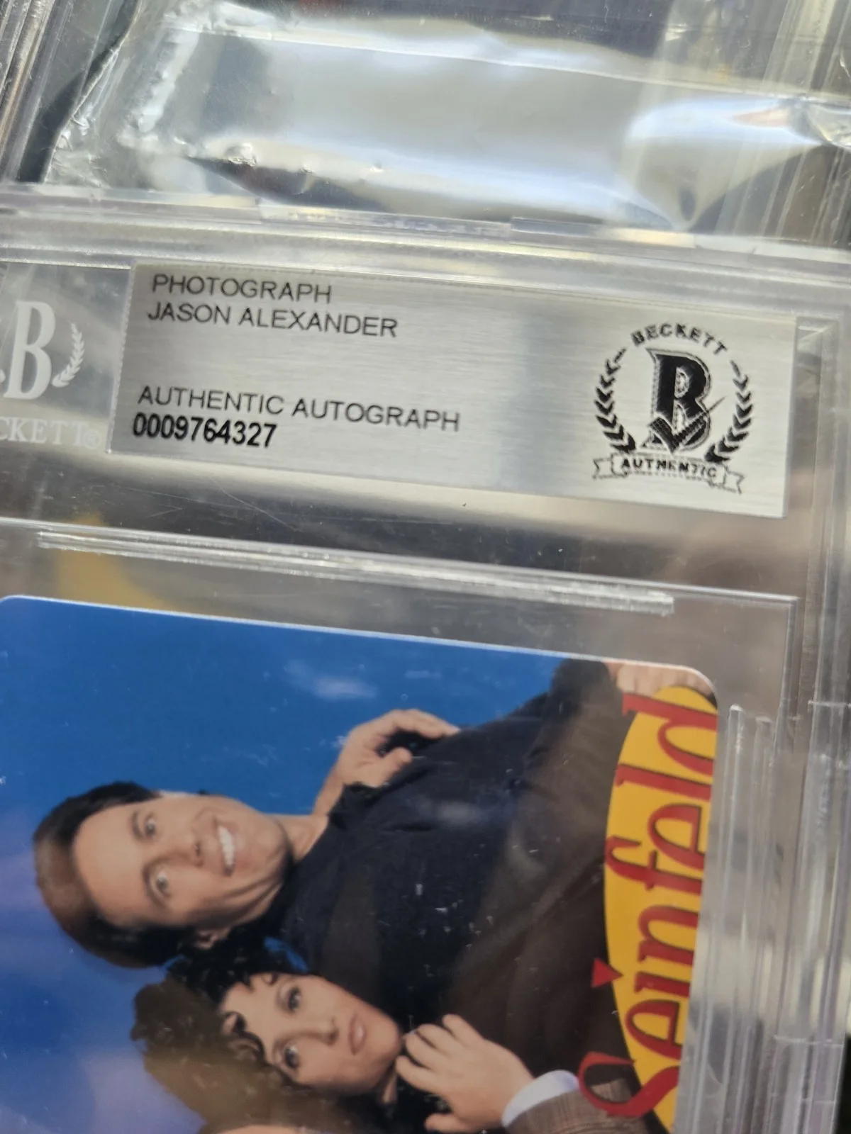 Jason Alexander — SEINFELD - Jason Alexander Signed Card Beckett Authenticated Auto, image 2