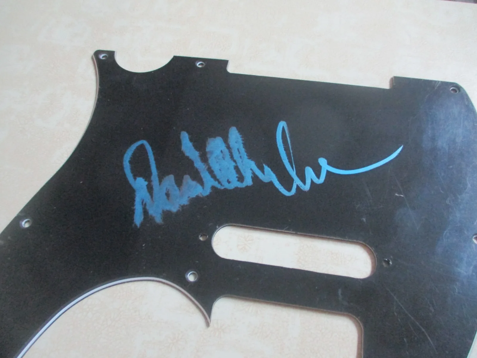 DAVID ALLAN COE (RIP) signed/autographed black pick guard #2, image 2