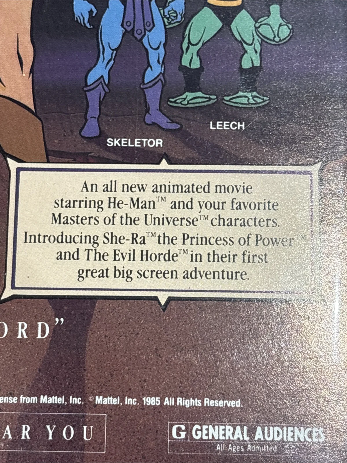 HeMan The Masters Universe SheRa Original MOTU Cinema Poster Lobby Flier 80s, изображение 3