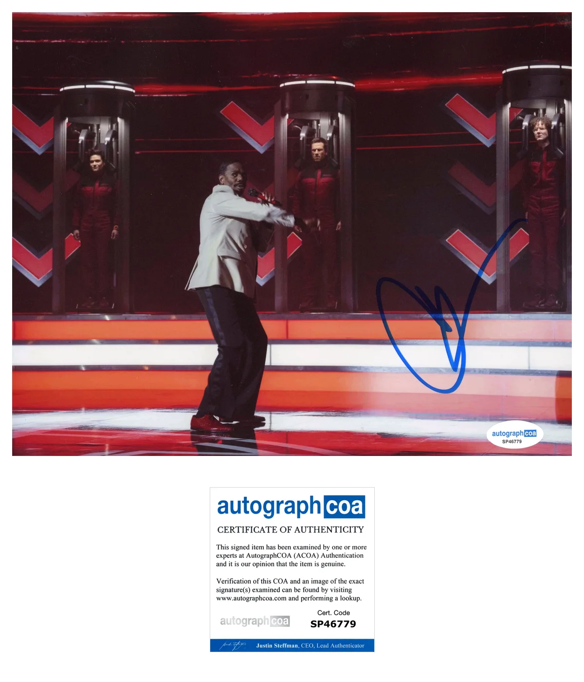 Colman Domingo Running Man Autographed Signed 8x10 Photo ACOA, image 2