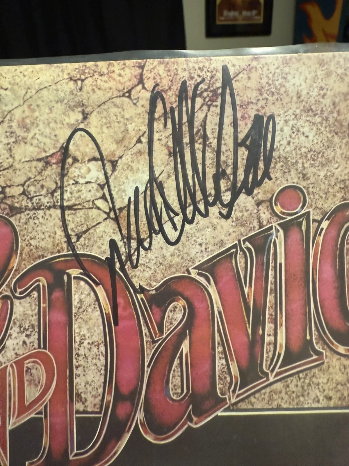Willie Nelson David Allan Coe Signed Autographed Willie And David Vinyl Album lp, image 3