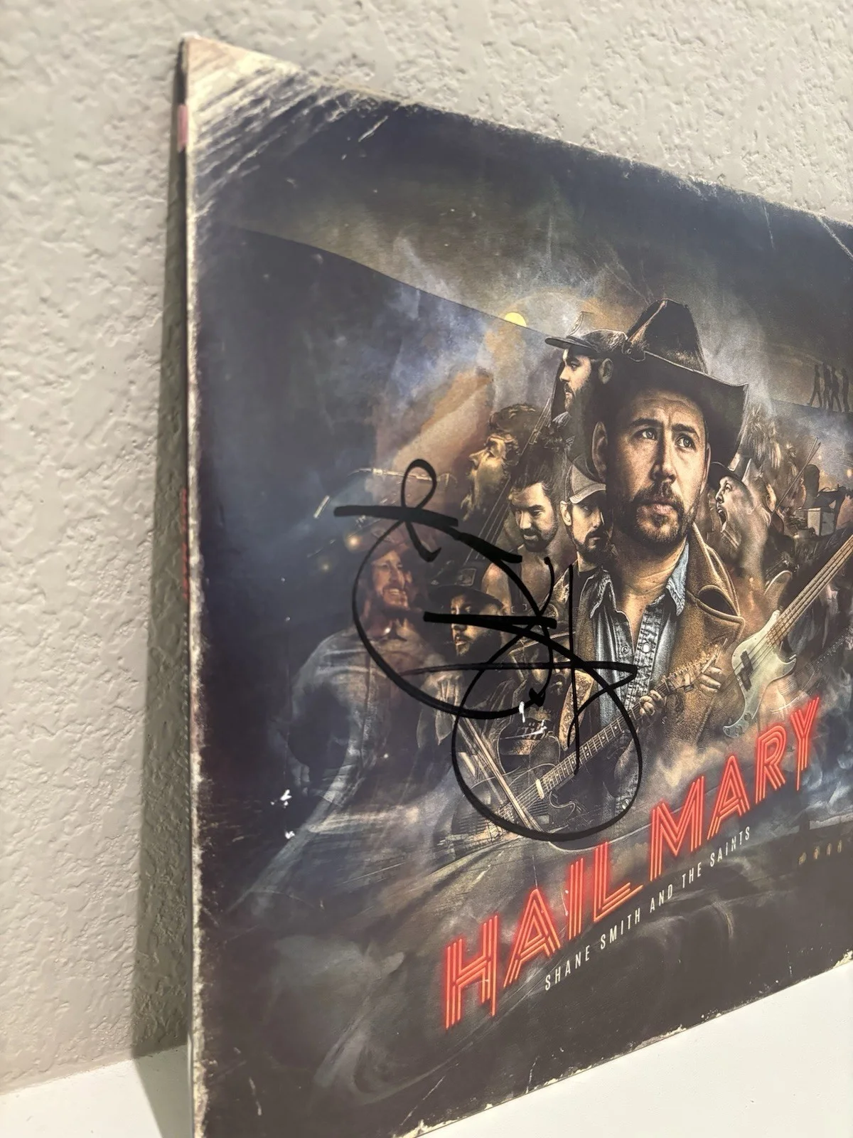 Signed Shane Smith And The Saints Hail Mary Vinyl Record, image 2