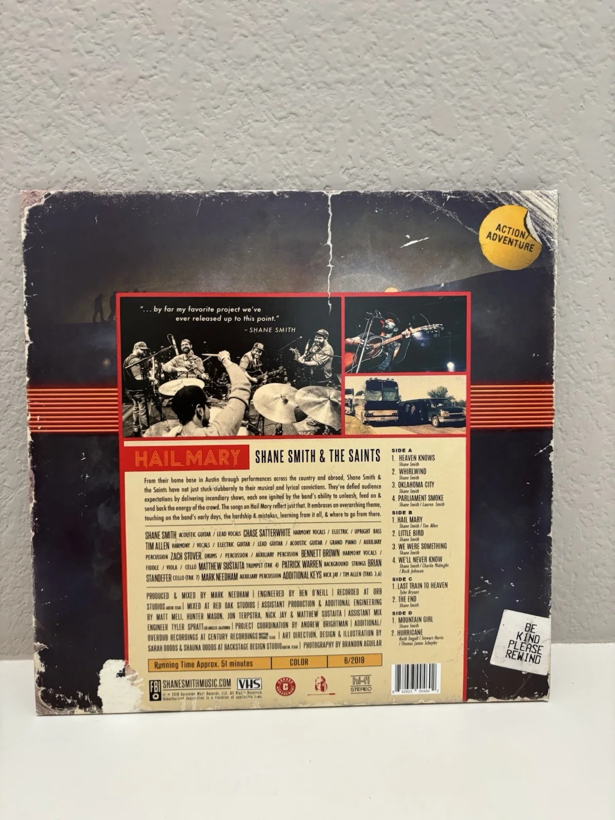 Signed Shane Smith And The Saints Hail Mary Vinyl Record, image 4