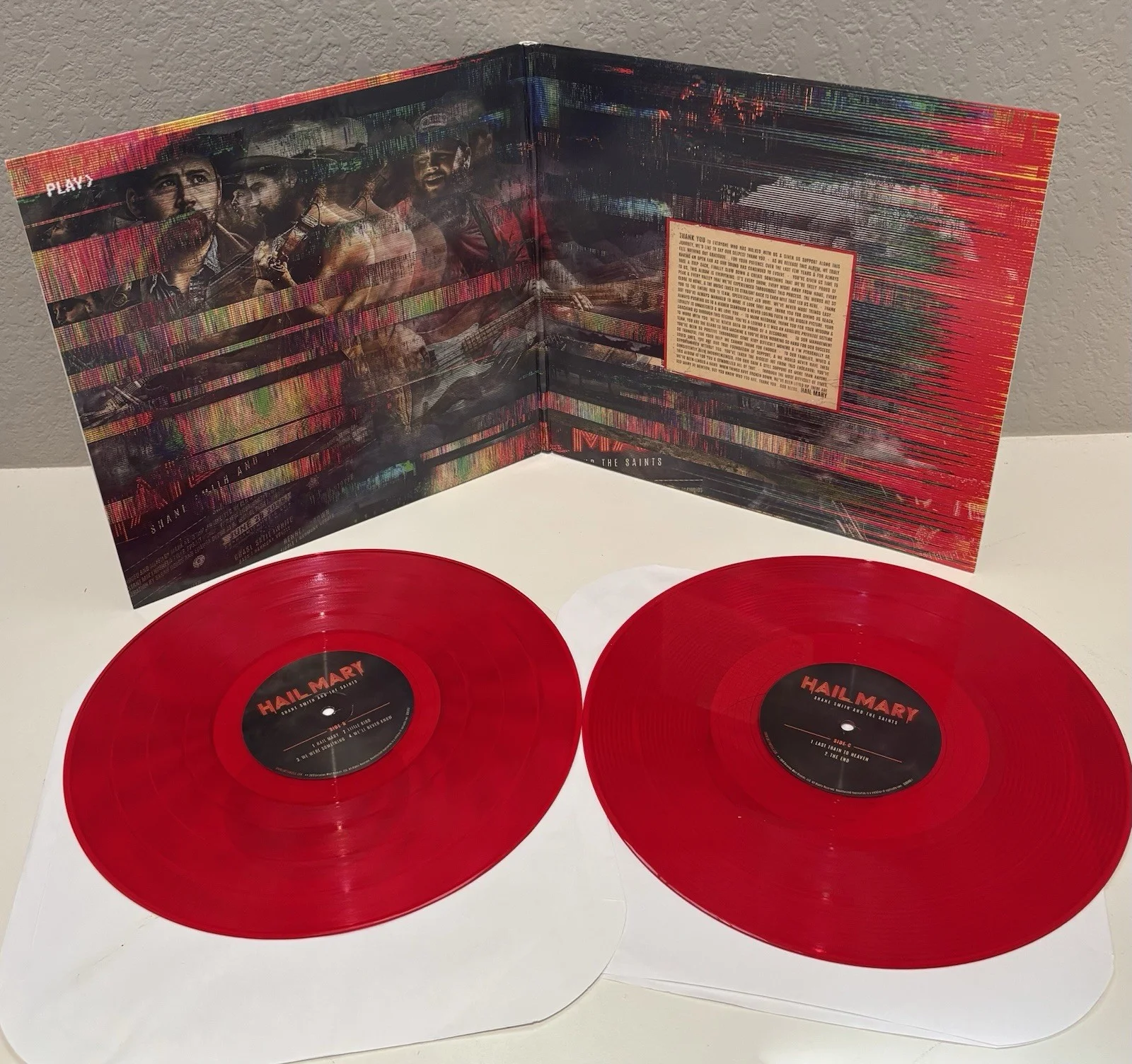Signed Shane Smith And The Saints Hail Mary Vinyl Record, image 5