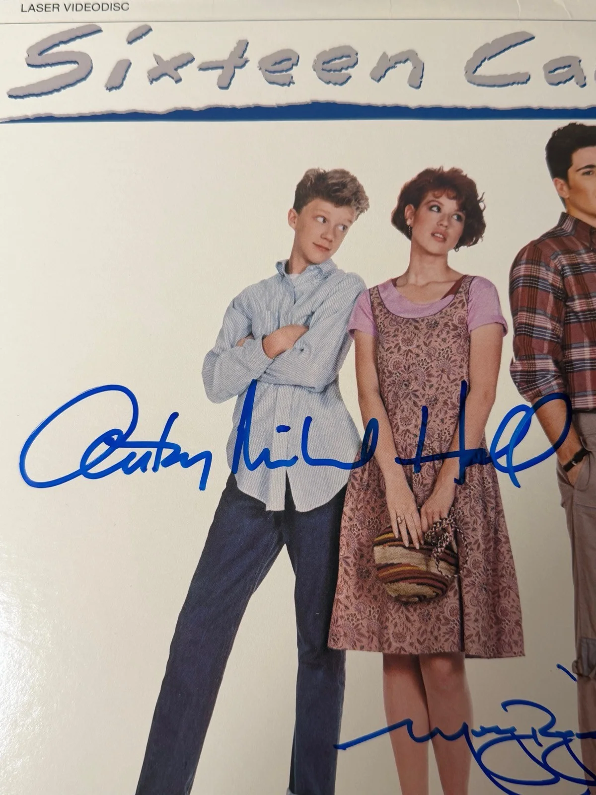 Molly Ringwald, Anthony Michael Hall — Molly Ringwald Anthony Michael Hall Dual Signed Sixteen Candles LaserDisc BAS, изображение 3