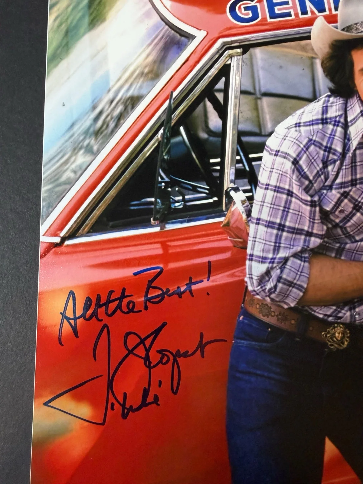Catherine Bach — Dukes of Hazzard Cast Signed 11x14 Photo Auto BAS Beckett Schneider Wopat Bach, изображение 2