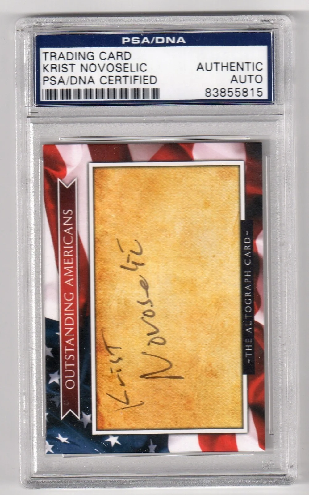 KRIST NOVOSELIC Signed Card - PSA/DNA Certified Authentic Rare FULL Autograph, image 2