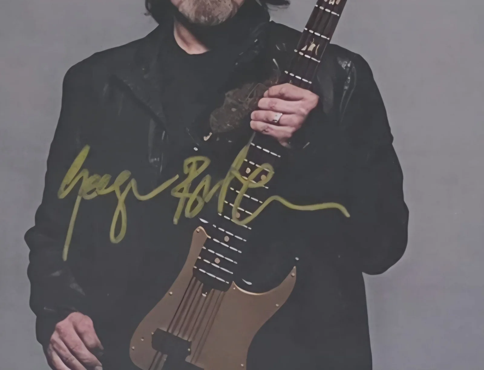 Geezer Butler Black Sabbath Hand Signed Numbered 8X10 Photo w/Slipcase L.E., изображение 3