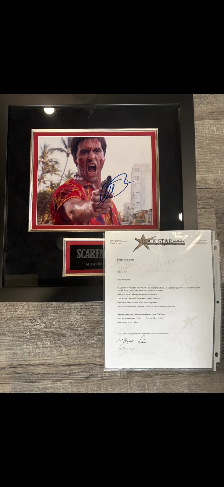 movie signed memorabilia Godfather, Scarface, Frank Sinatra, image 5
