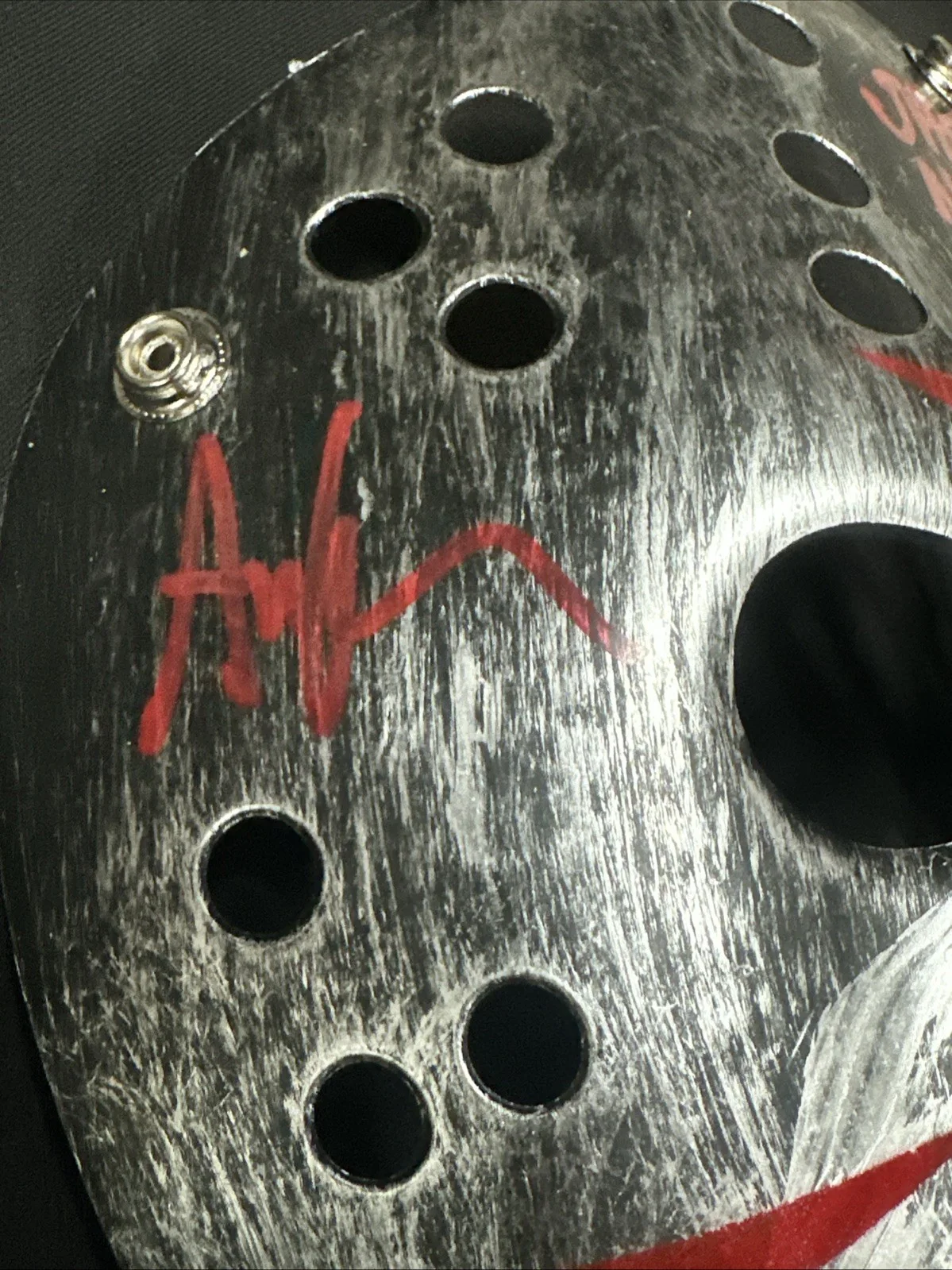 Ari Lehman Signed Jason 1 Friday The 13th Hockey Mask Silver Mask JSA COA, image 2