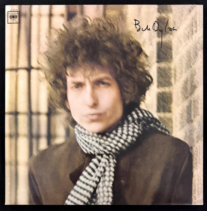 Bob Dylan — Bob Dylan Signed Autograph Album Record - Blonde on Blonde Jeff Rosen & JSA COA