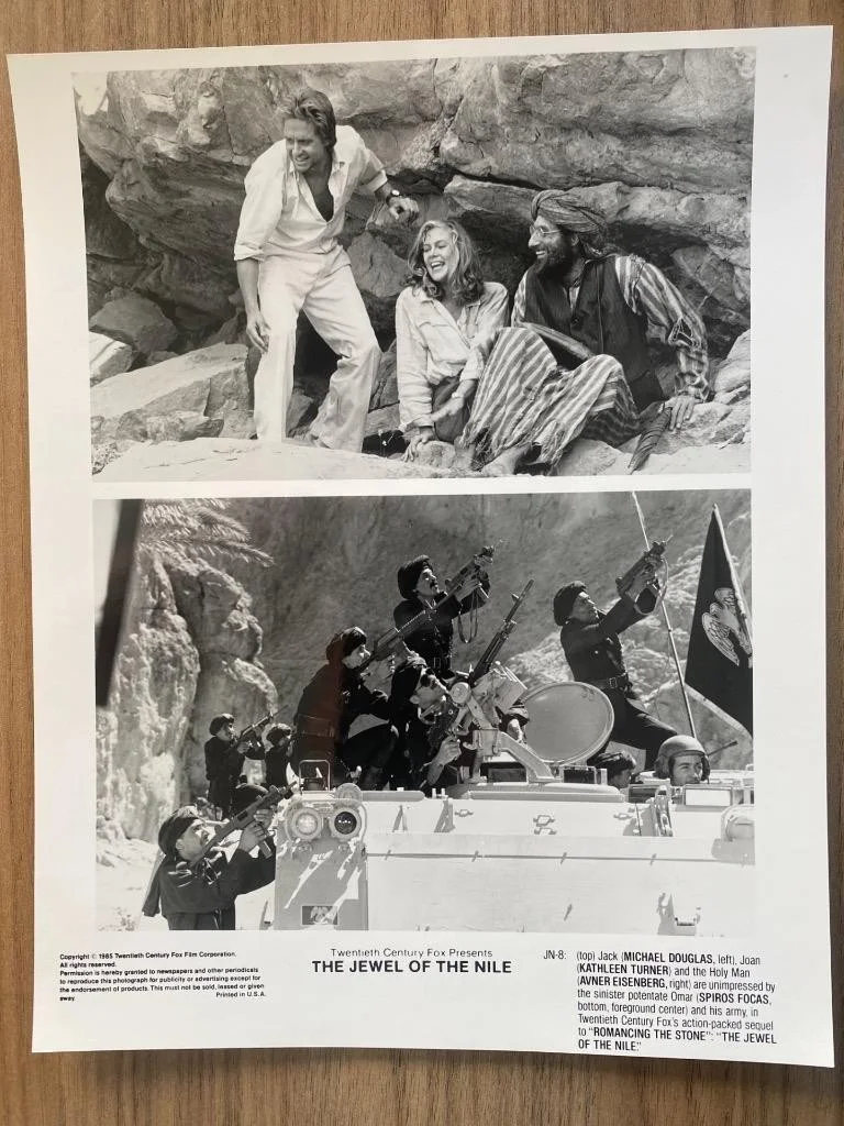 5 Original The Jewel of the Nile Press Film Still Photos 1985 Michael Douglas, изображение 4