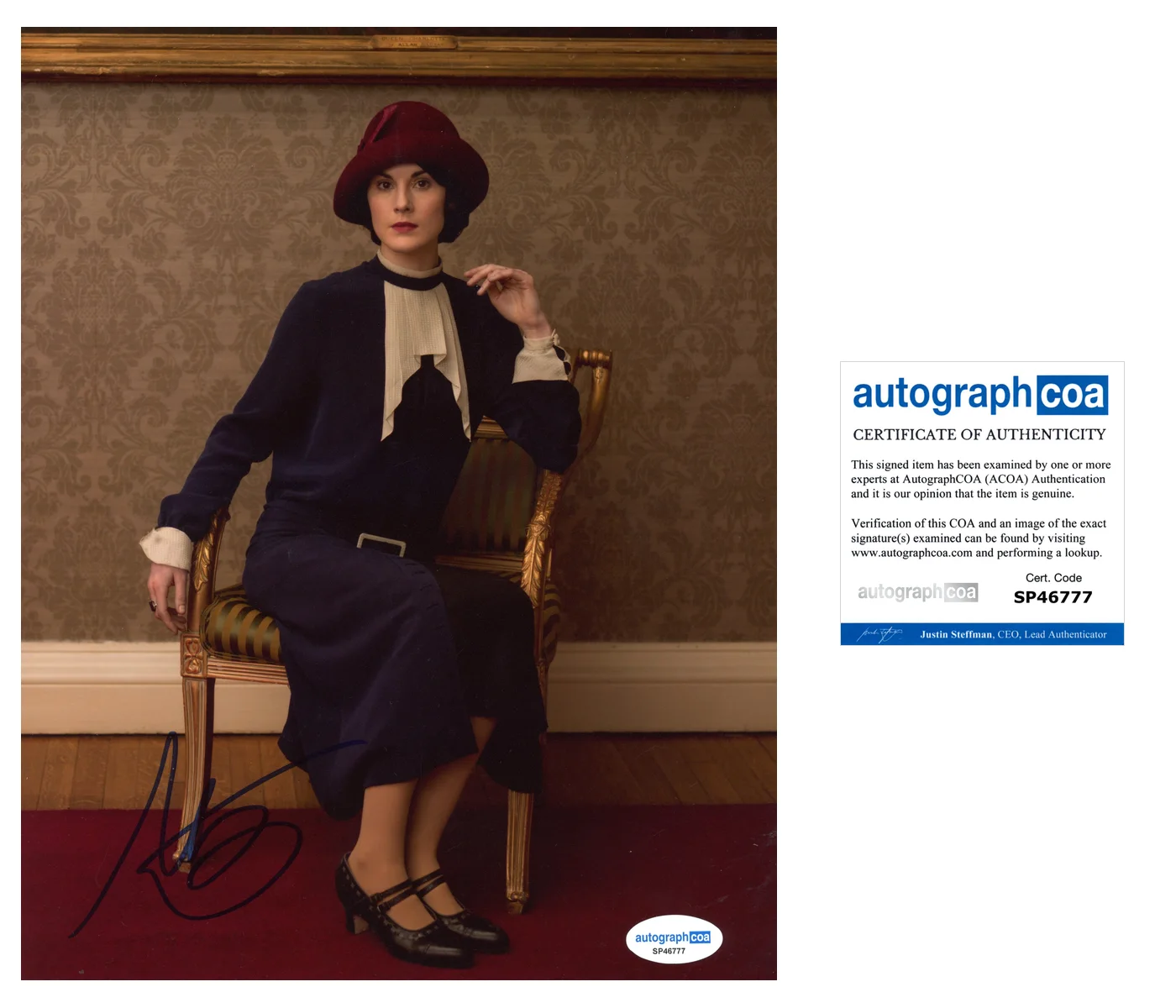Michelle Dockery Sexy Autographed Signed 8x10 Photo ACOA, изображение 2