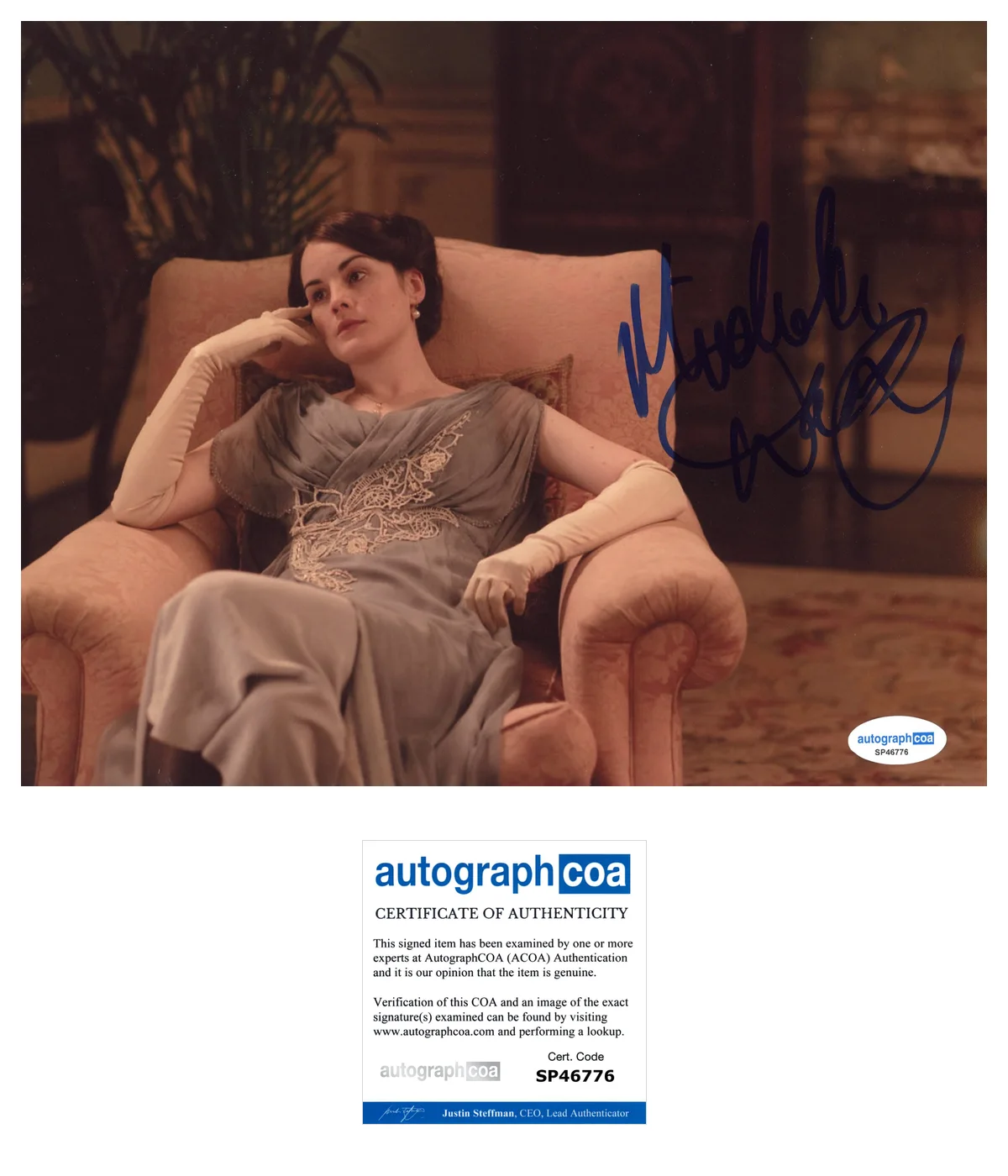 Michelle Dockery Sexy Autographed Signed 8x10 Photo ACOA, изображение 2