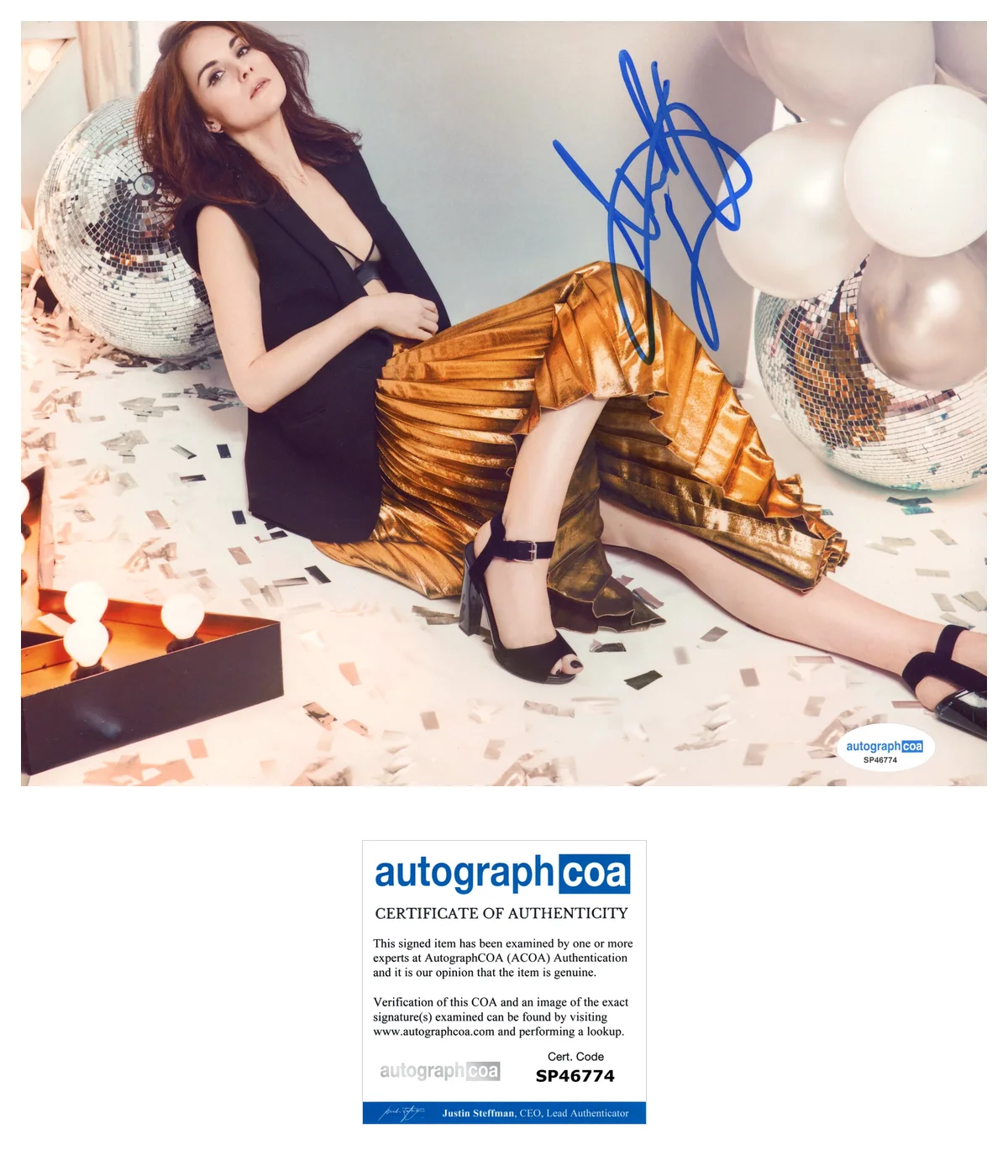 Michelle Dockery Sexy Autographed Signed 8x10 Photo ACOA, изображение 2
