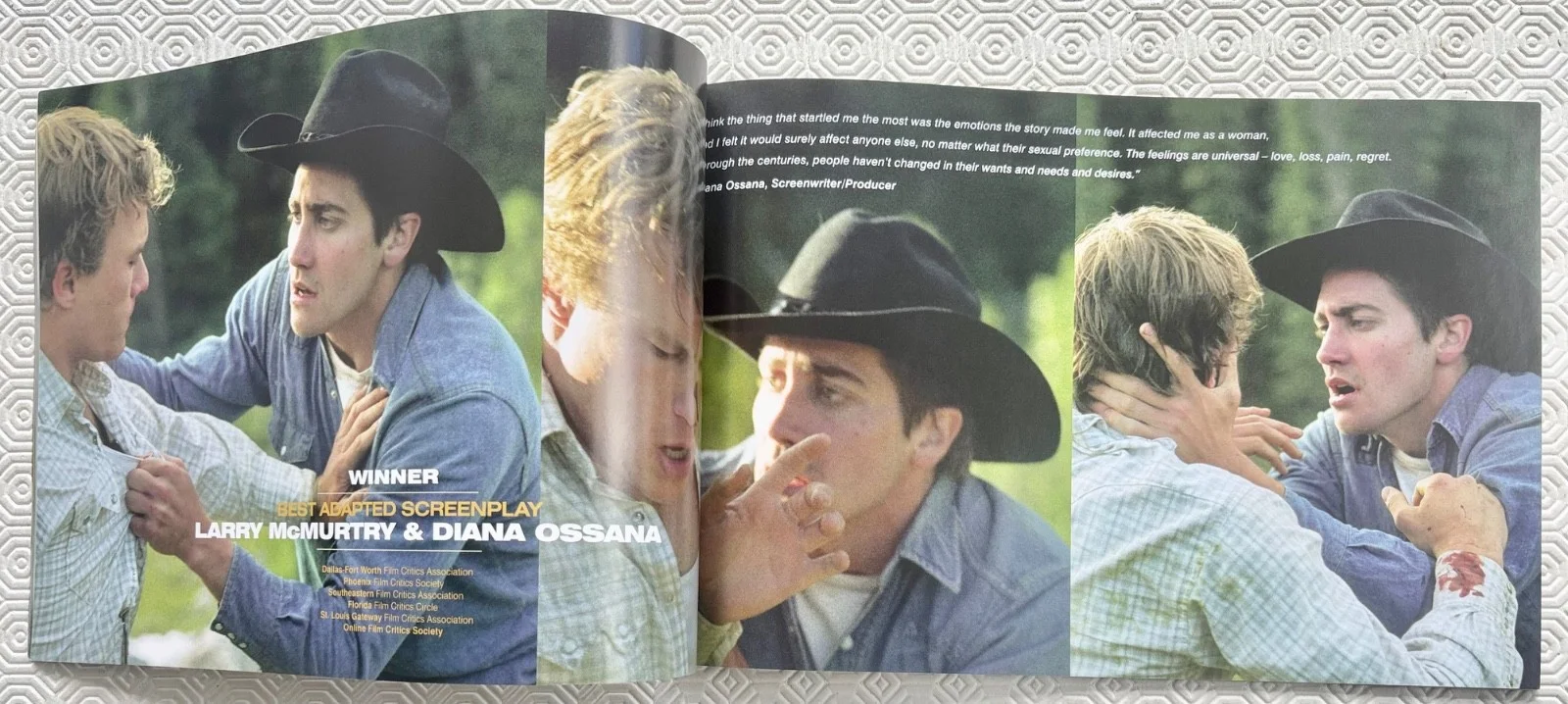 Brokeback Mountain 2005 souvenir cinema programme Jack Gyllenhaal Heath Ledger, изображение 2