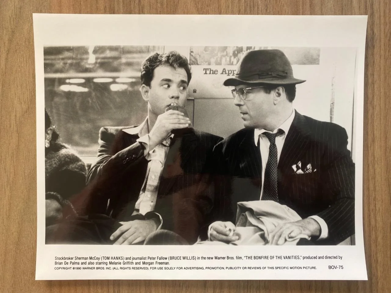 4 Original The Bonfire of the Vanities Press Film Still Photos 1990 Tom Hanks, изображение 2