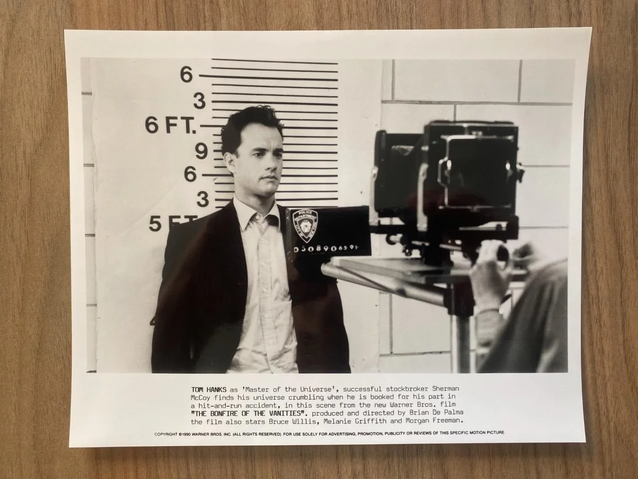 4 Original The Bonfire of the Vanities Press Film Still Photos 1990 Tom Hanks, изображение 3