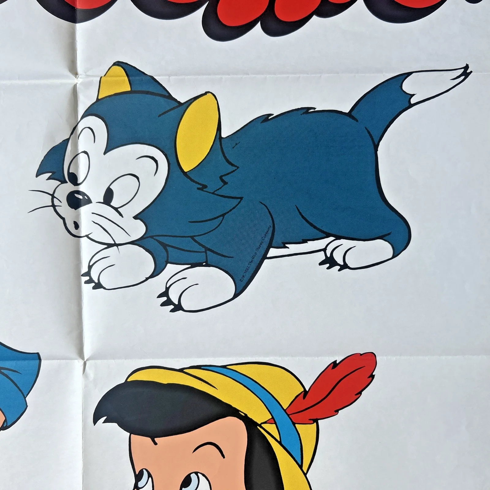 Disney's Pinocchio Film - Original UK Character Quad Poster - 1978 Re-release, изображение 3