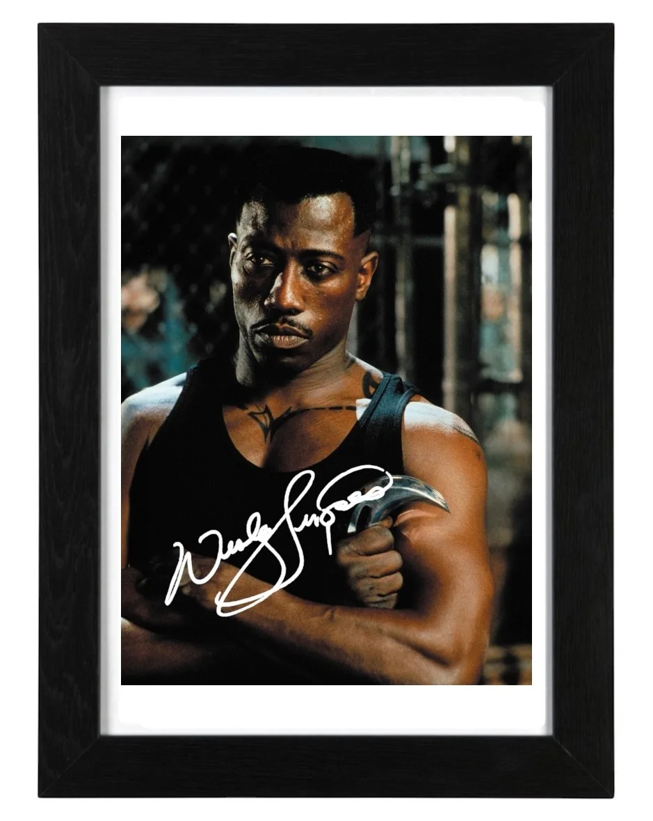 Wesley Snipes Signed Autograph PHOTO Pre Print / Framed / Blade, image 2